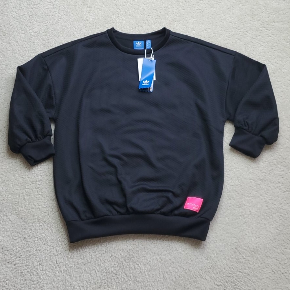 Adidas Girls J EQT CREWS Black Pullover